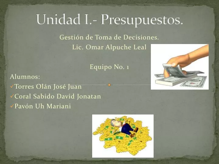 unidad i presupuestos