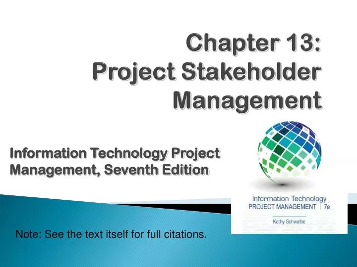 chapter 1 3 project stakeholder management