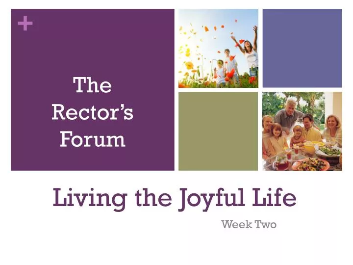 living the joyful life