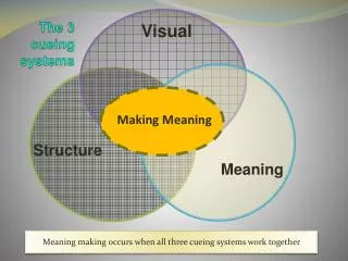 The 3 cueing systems