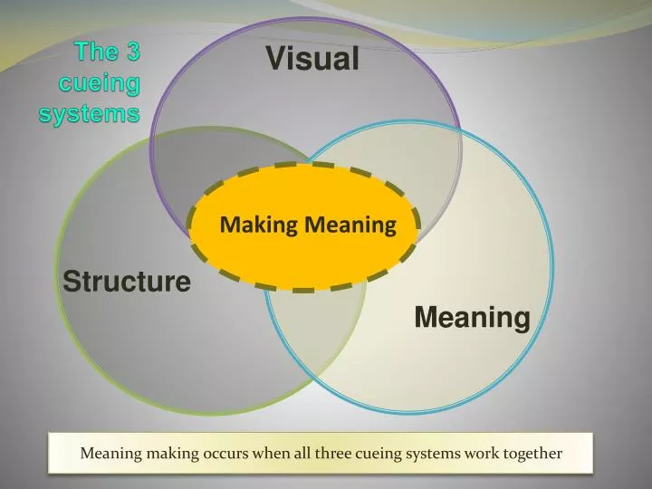 the 3 cueing systems