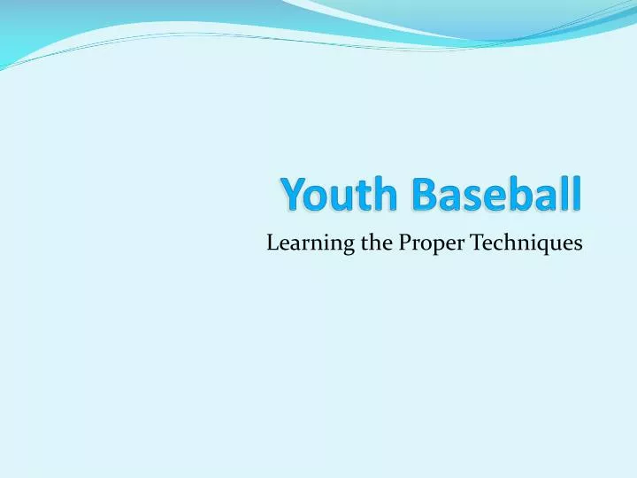 youth baseball