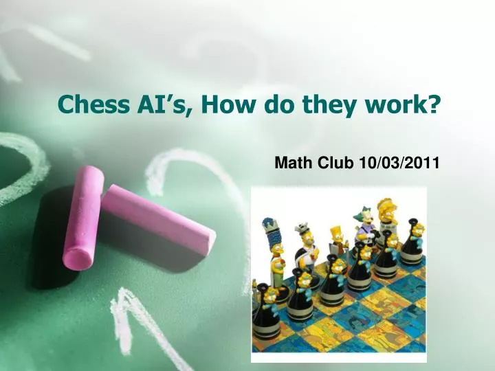 chess ai s how do they work