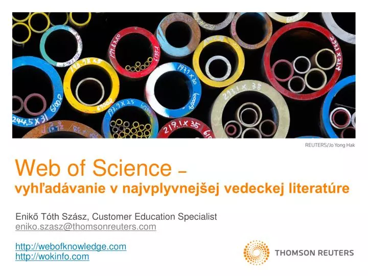 web of science vyh ad vanie v najvplyvnej ej vedeckej literat re