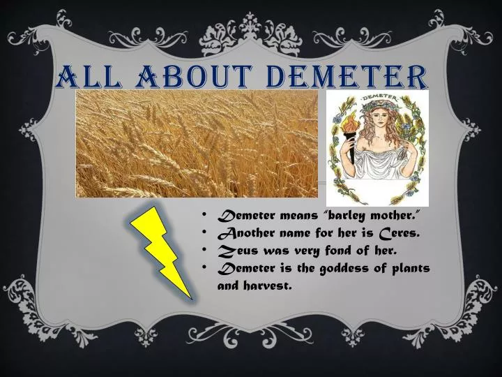 all about demeter