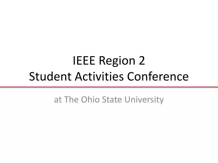 ieee region 2 student activities conference