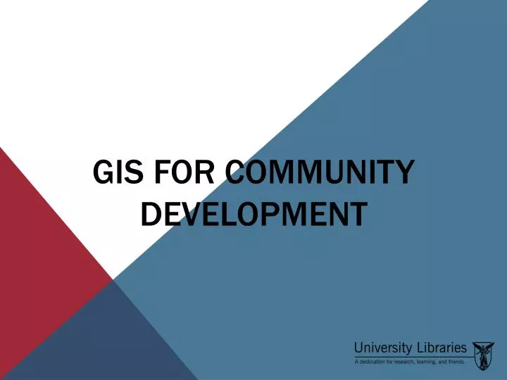 gis for community development