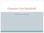 Common Core Standards - slide 1