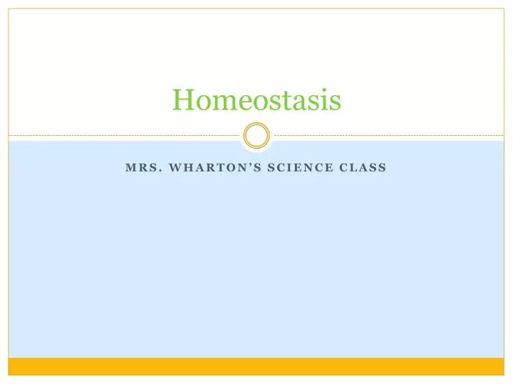 homeostasis