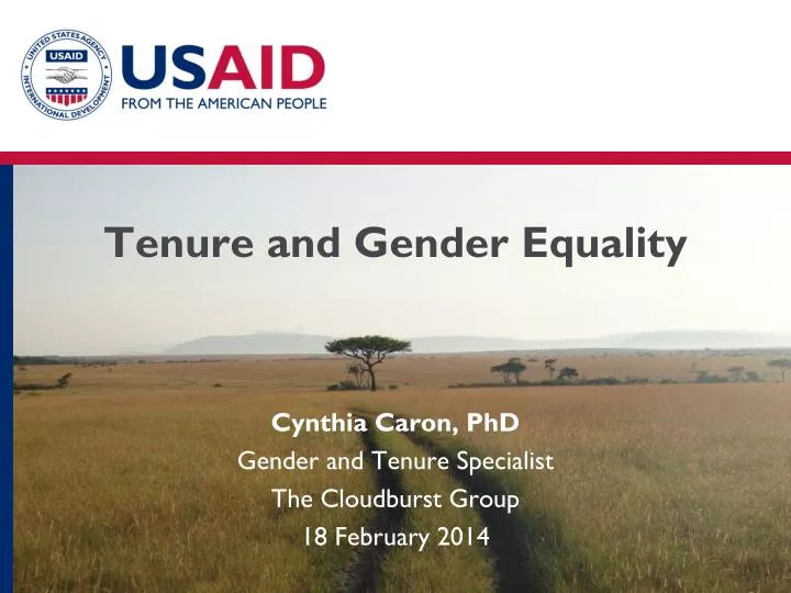 tenure and gender equality