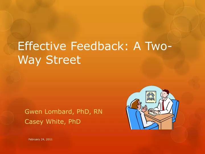 effective feedback a two way street