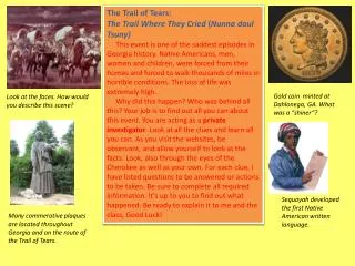 The Trail of Tears: The Trail Where They Cried ( Nunna daul Tsuny)