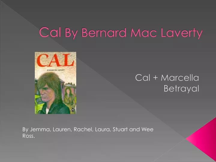 cal by bernard mac laverty