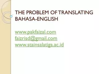 Translation is a challenging job