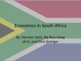 Economics in South Africa