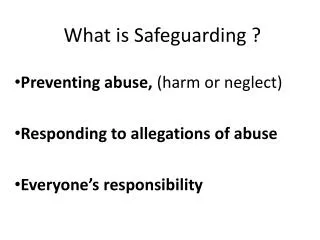 What is Safeguarding ?