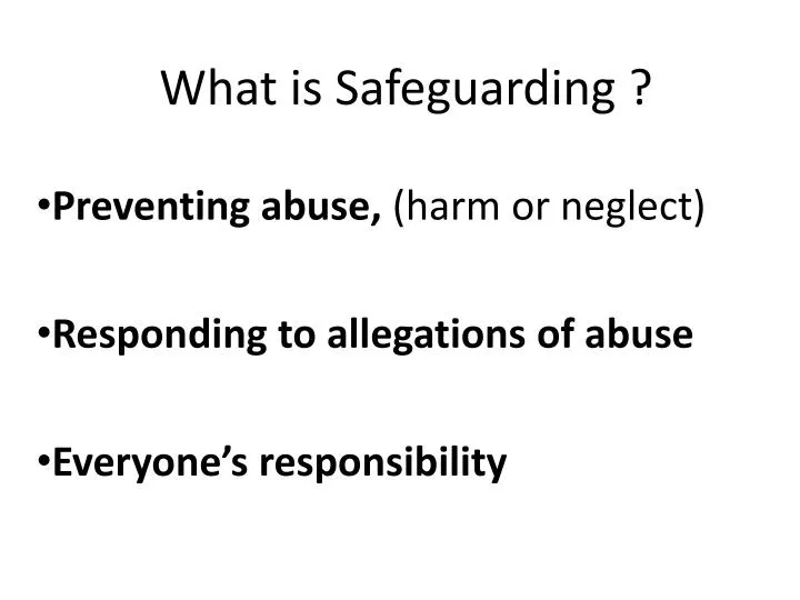what is safeguarding