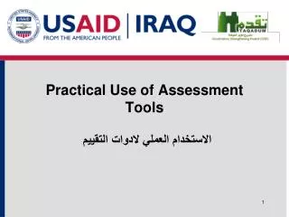 practical use of assessment tools