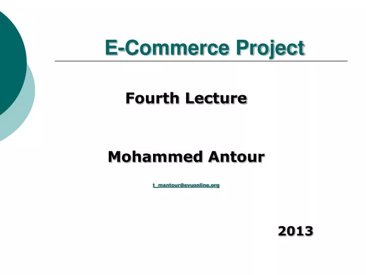 e commerce project