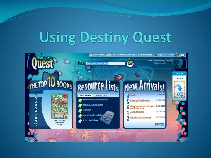 using destiny quest