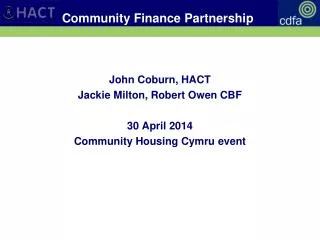 Community Finance Partnership