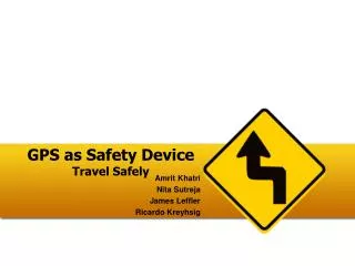 GPS as Safety Device Travel Safely