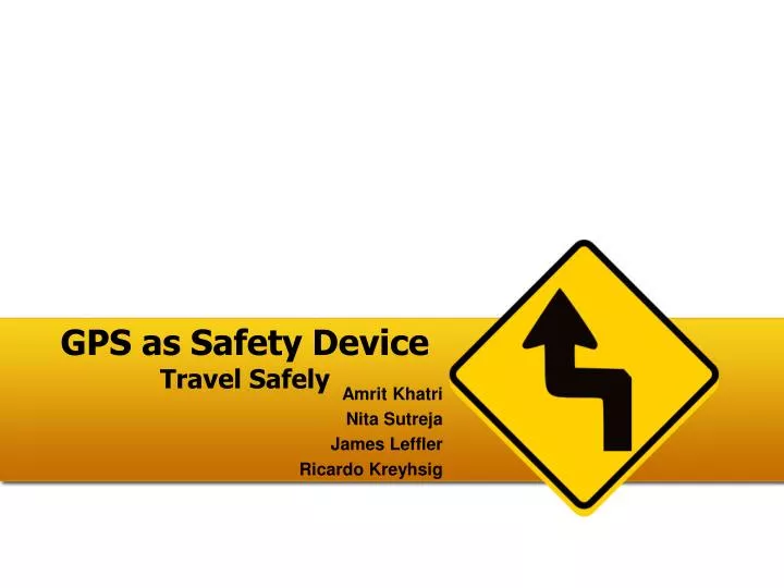 gps as safety device travel safely