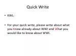 Quick Write - slide 1