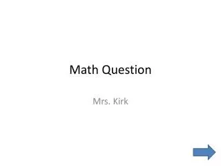 Math Question