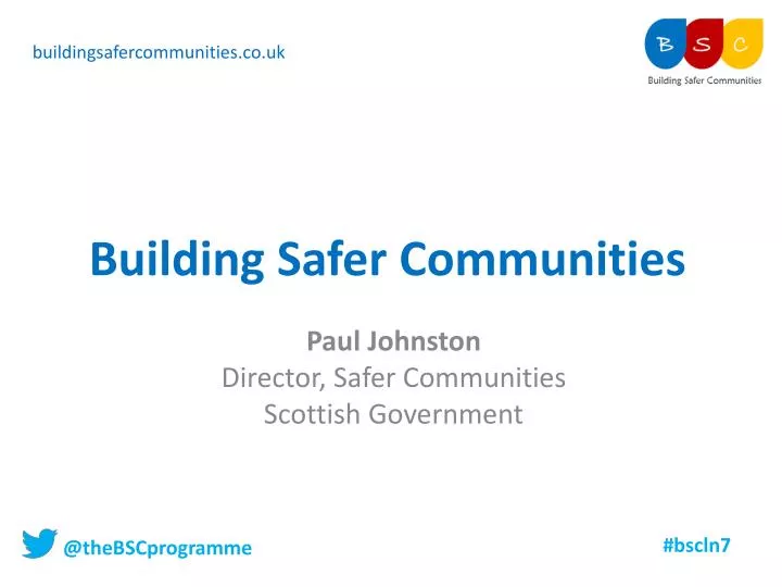 building safer communities