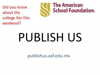 PUBLISH US