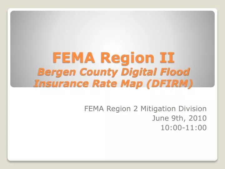 fema region ii bergen county digital flood insurance rate map dfirm