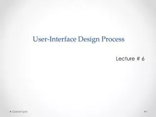 User-Interface Design Process
