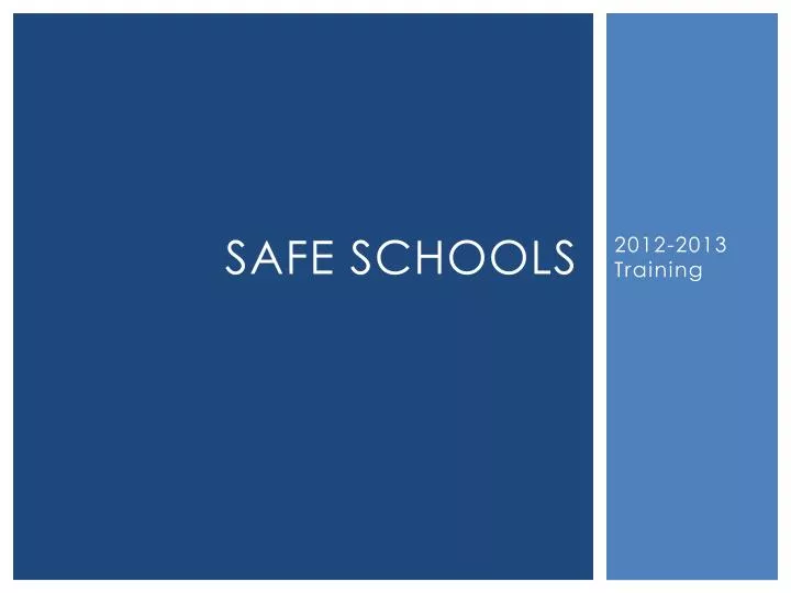 safe schools