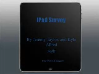 IPad Survey