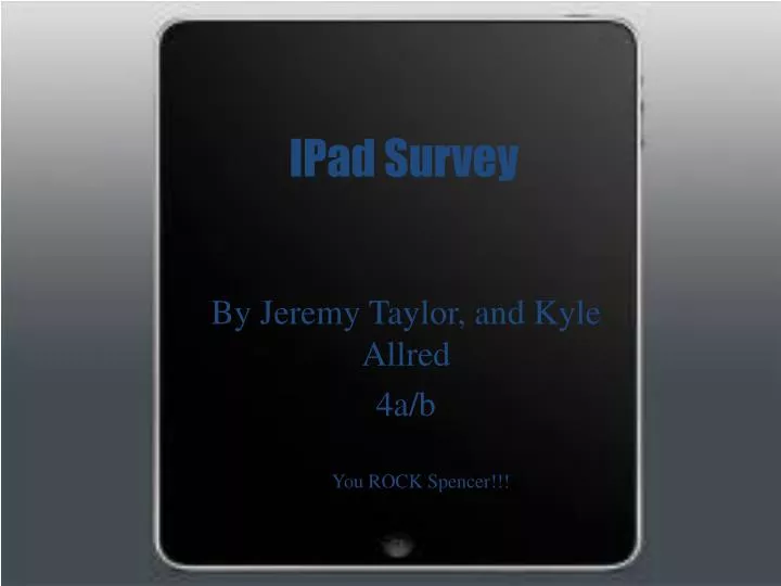 ipad survey