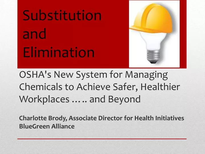 osha s new system for managing chemicals to achieve safer healthier workplaces and beyond