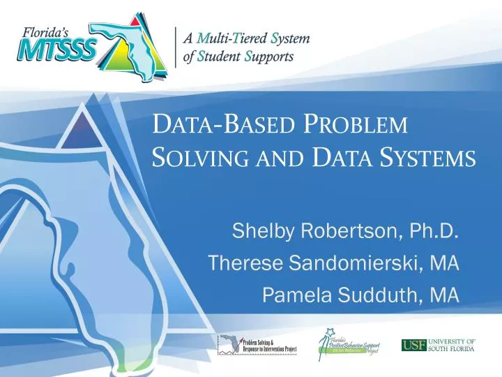 data based problem solving and data systems