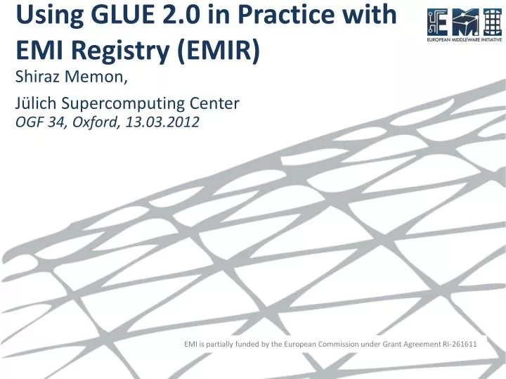 using glue 2 0 in practice with emi registry emir