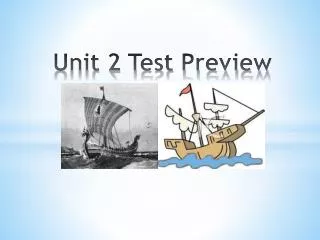 Unit 2 Test Preview