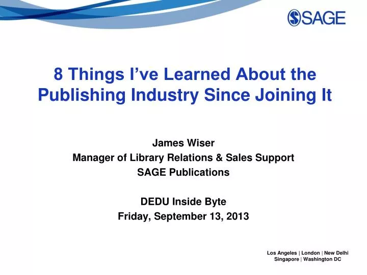 8 things i ve learned about the publishing industry since joining it