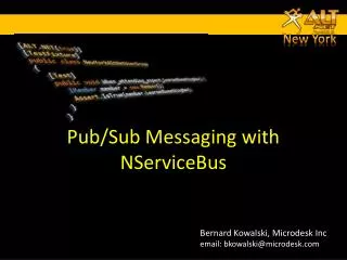 Pub/Sub Messaging with NServiceBus