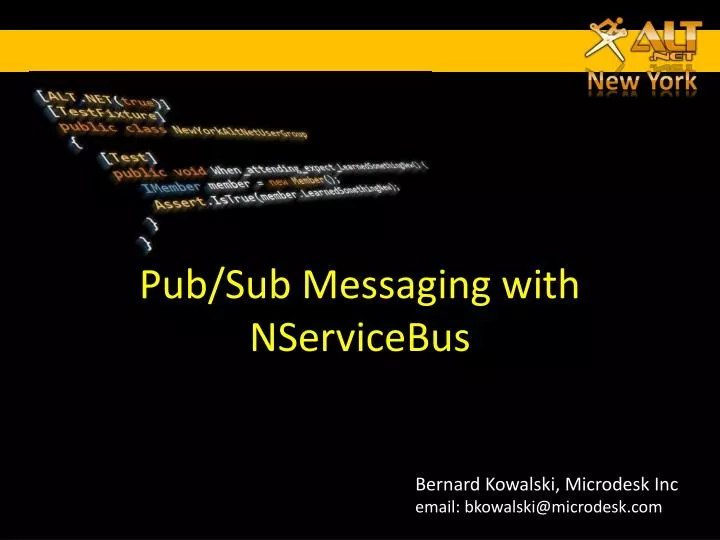 pub sub messaging with nservicebus