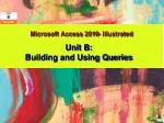 Microsoft Access 2010- Illustrated - slide 1