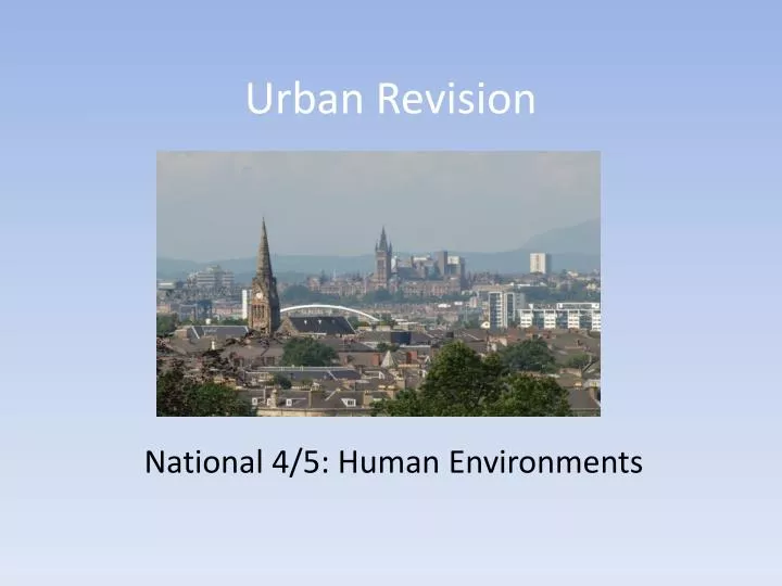 urban revision