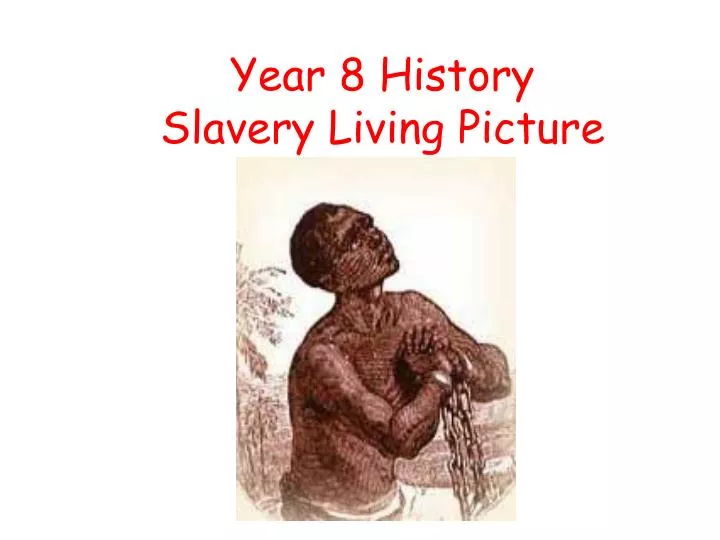 year 8 history slavery living picture