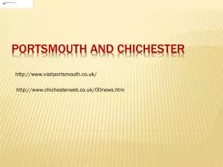portsmouth and chichester