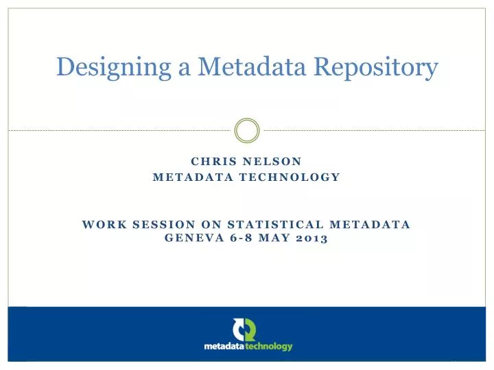 designing a metadata repository