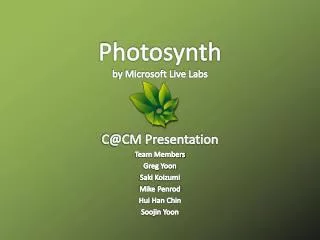 Photosynth by Microsoft Live Labs
