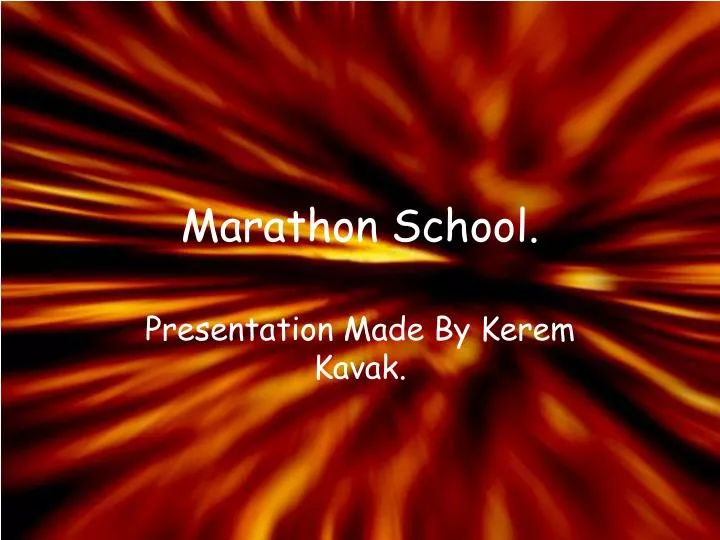 marathon school